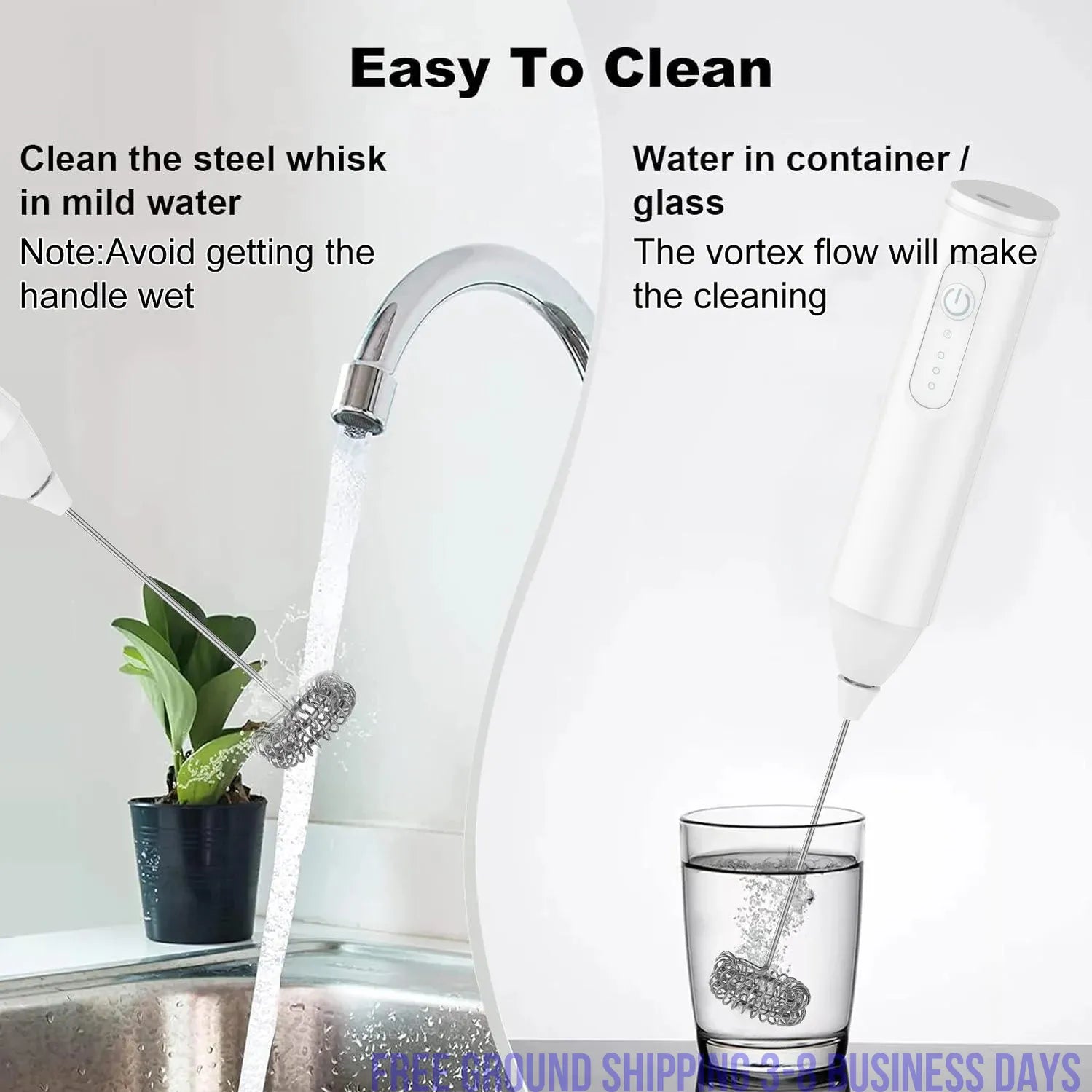 FrothMaster Min USB Rechargeable Coffee Whisker 3 Speeds Foam Maker Coffee Ships from USA