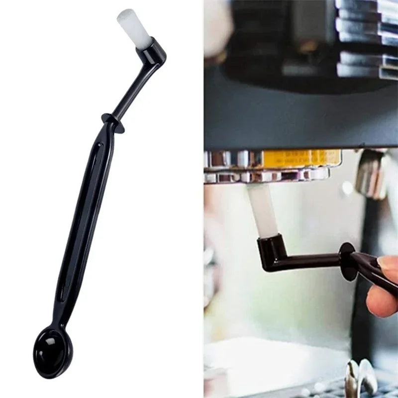 DecorBites™ Coffee Machine Cleaning Brush Set: Wooden Grinder & Nylon Espresso Brushes
