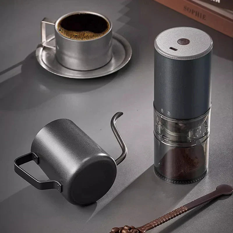 DecorBites™ Electric Coffee Bean Grinder: Small, Portable, Full-automatic Household Coffee Machine
