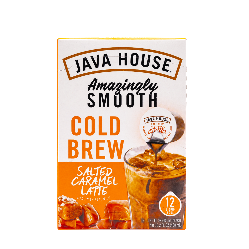 Java House Latte Cold Brew Coffee Pods - Salted Caramel
